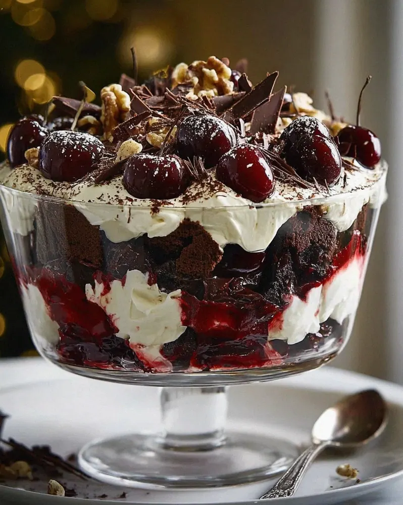 Alkoholfreies Schwarzwälder Trifle zu Weihnachten – Lecker – Schritt 2