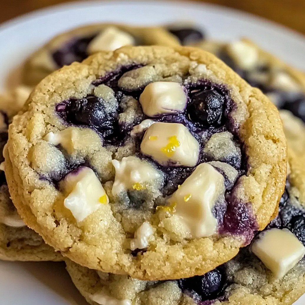 Blaubeeren-Käsekuchen-Kekse für den Sommergenuss