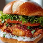 Cajun Crispy Chicken Sandwich mit Knoblauch-Aioli Rezept