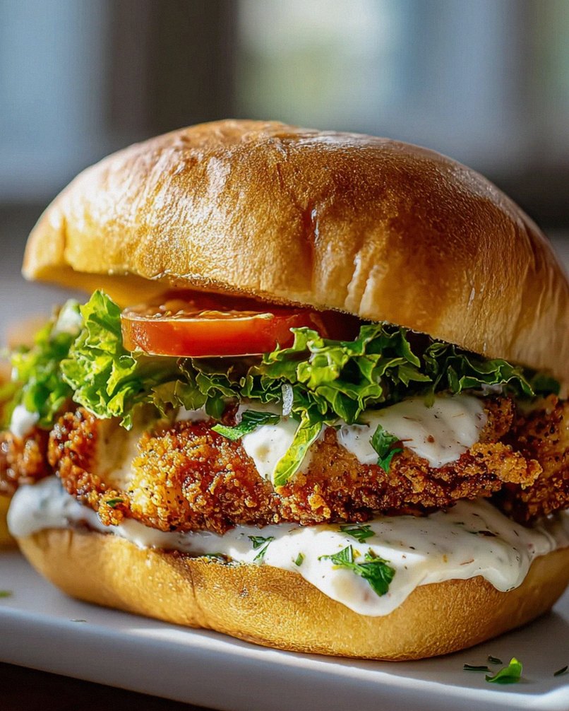 Cajun Crispy Chicken Sandwich mit Knoblauch-Aioli Rezept – Schritt 2