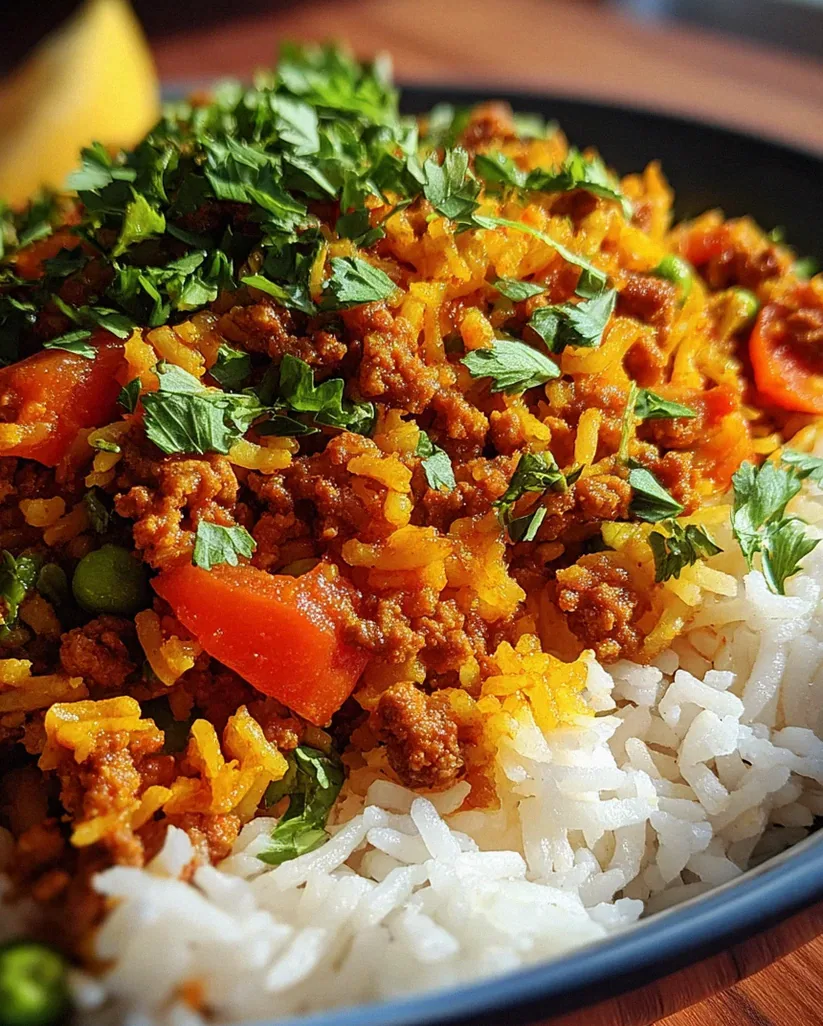 Curryreis mit Hackfleisch – Schritt 1