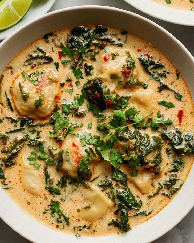 Das beste Rezept: Cremige Thai Dumpling Suppe – Unwiderstehlich