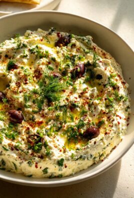Der Beste Cremige Mediterrane Feta Dip – Oliven & Kräuter