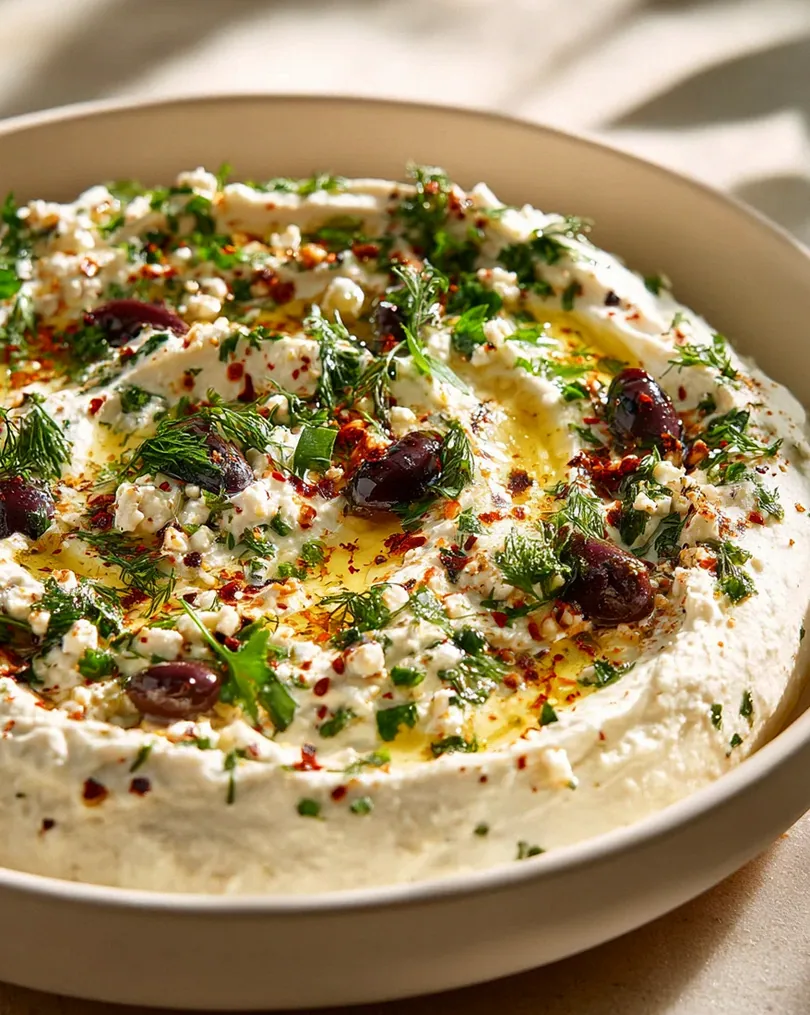 Der Beste Cremige Mediterrane Feta Dip – Oliven & Kräuter – Schritt 2