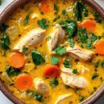 entzündungshemmende Kurkuma-Hühnersuppe