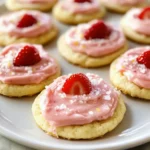Erdbeer-Zitronen-Limonade-Zuckerplätzchen für den Sommer