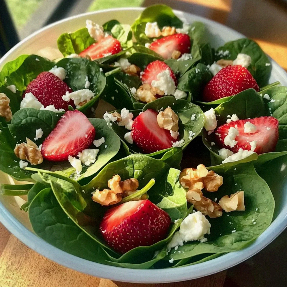 Erdbeeren Spinat Salat für frische Genussmomente – Schritt 2