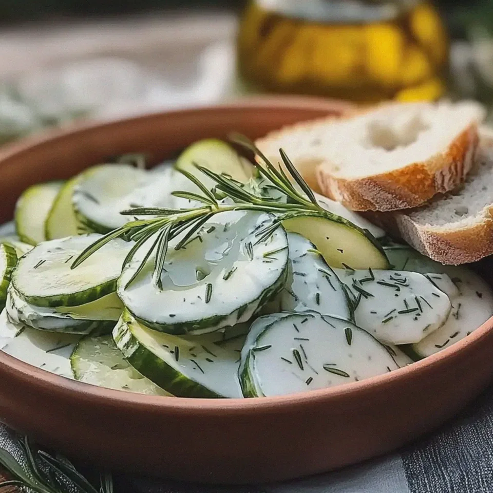 Gurkensalat mit Sahne