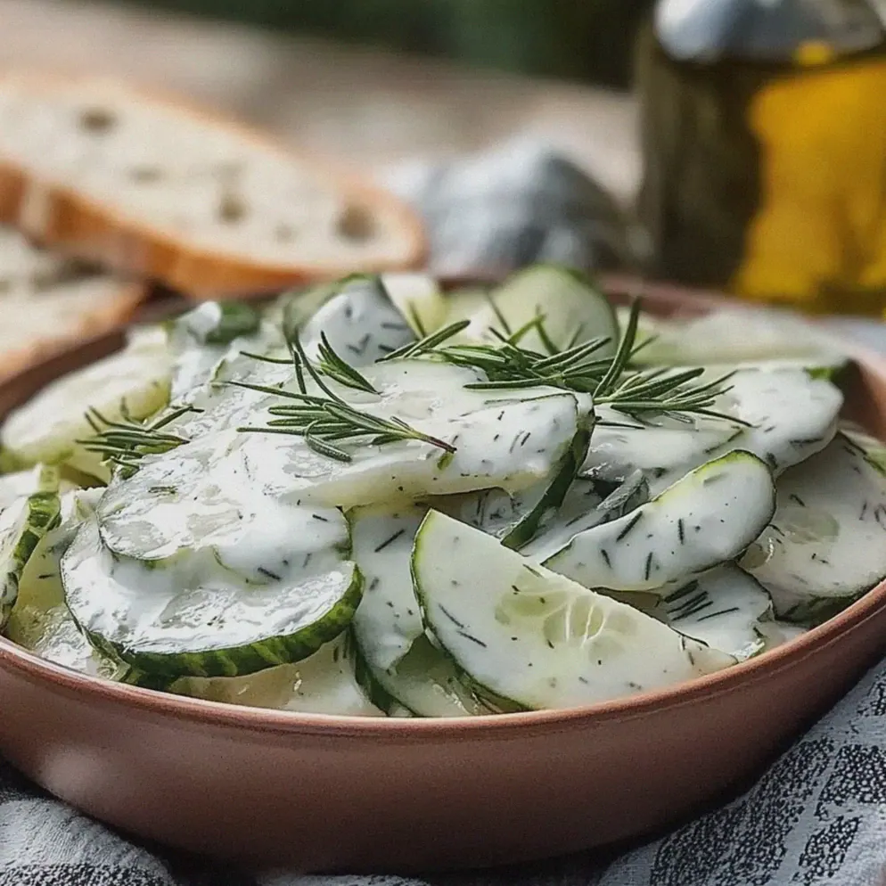 Gurkensalat mit Sahne – Schritt 1