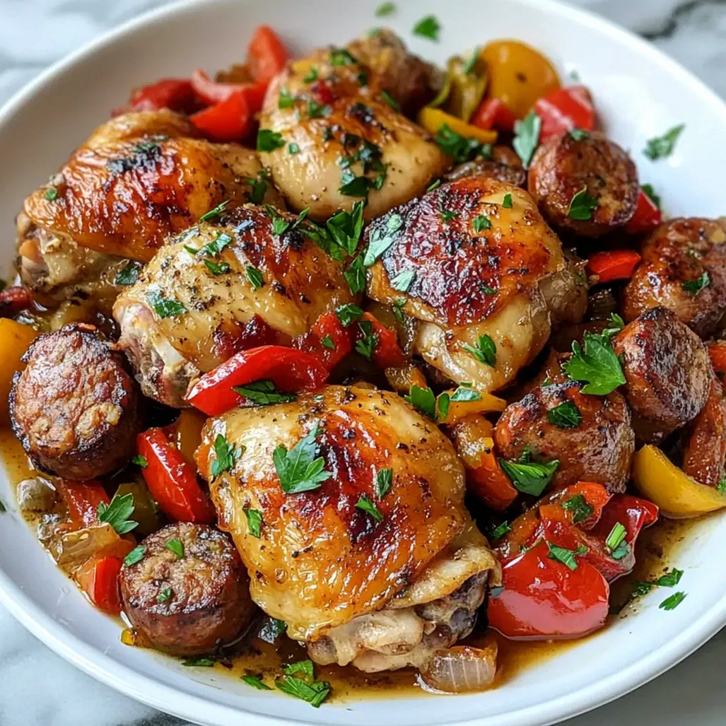 Hühnchen Scarpariello in nur einer Pfanne kochen