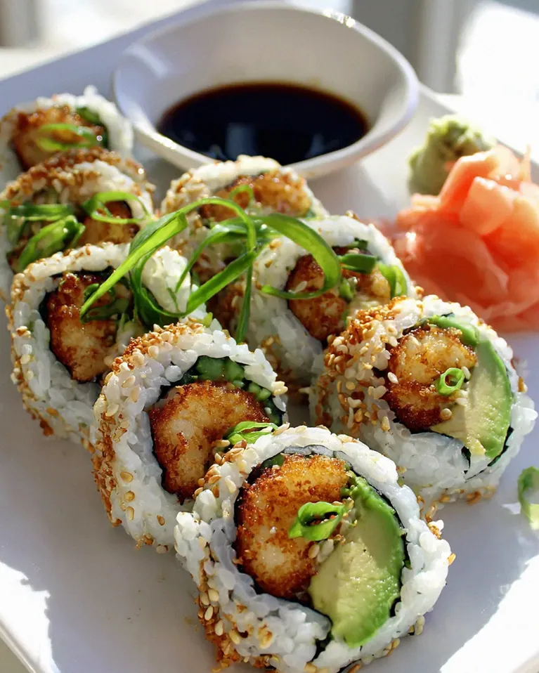 Knusprige Tempura Garnelen Sushi Rolls Rezept – Schnell & Lecker
