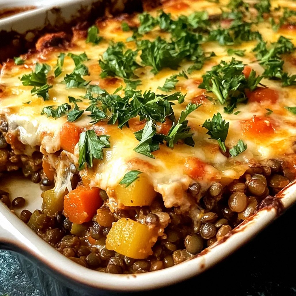 Köstlicher vegetarischer Linsenauflauf für jede Woche
