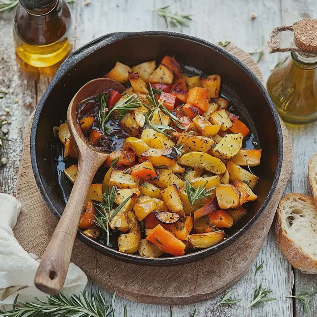 Kürbis Gemüse Pfanne schnell zubereiten – Schritt 1