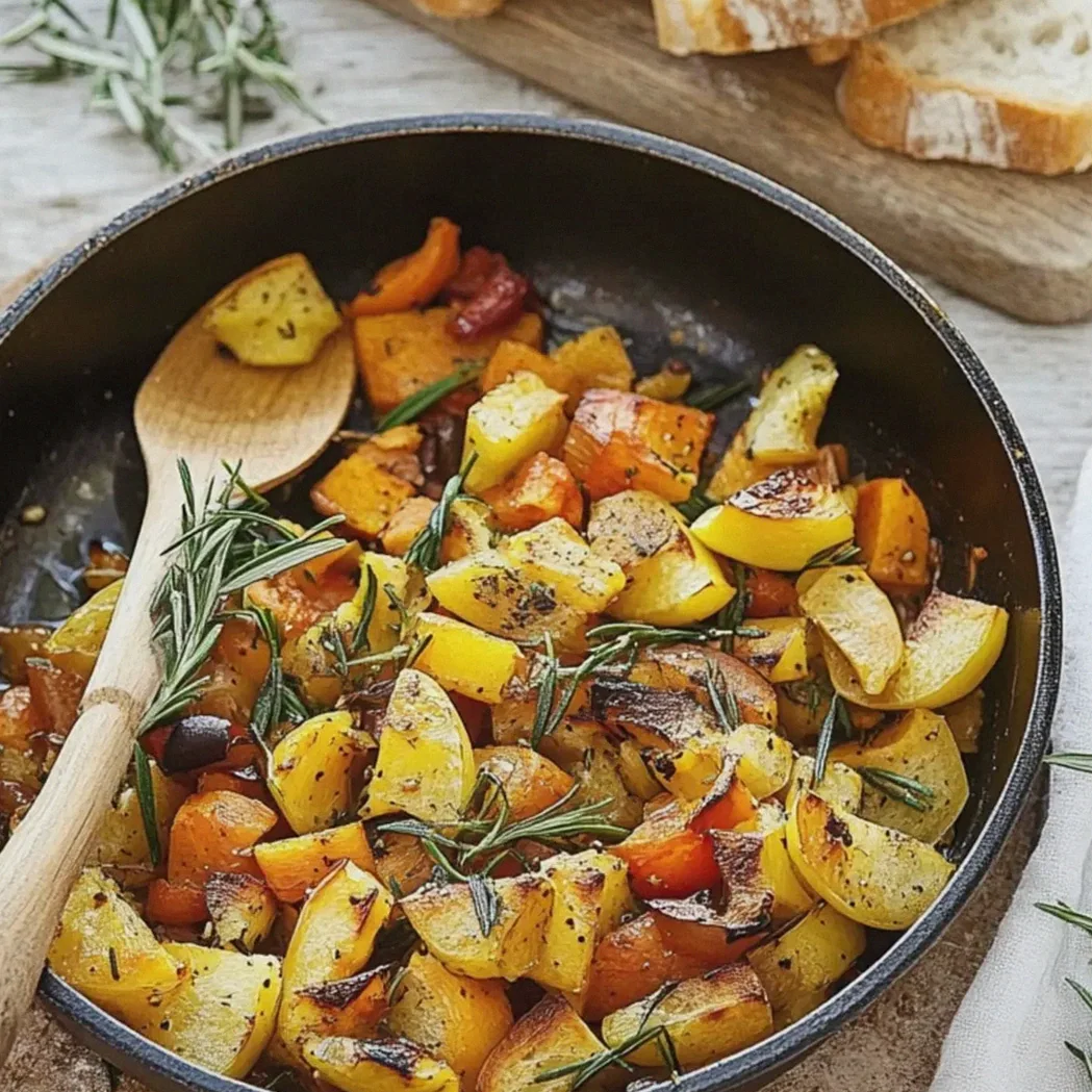 Kürbis Gemüse Pfanne schnell zubereiten – Schritt 2