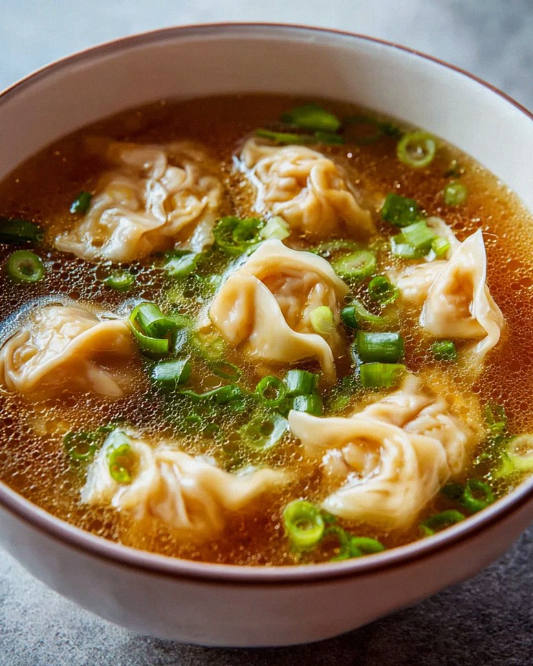 Leckere Wonton Suppe mit Rindfleisch: Einfaches Rezept!