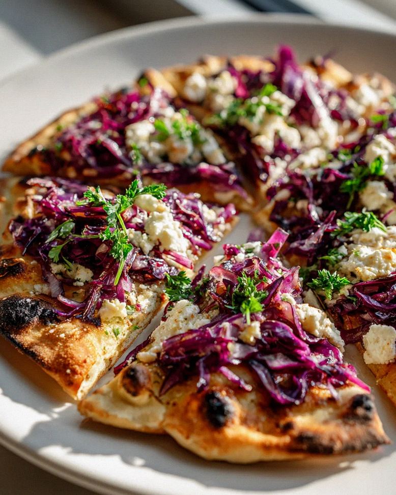 Leckeres Rezept: Fladenbrot mit Rotkohl und Ziegenkäse – Schritt 1