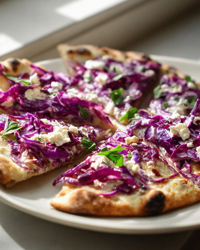 Leckeres Rezept: Fladenbrot mit Rotkohl und Ziegenkäse – Schritt 2