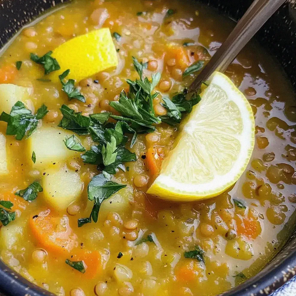 Libanesische Linsensuppe in 30 Minuten kochen