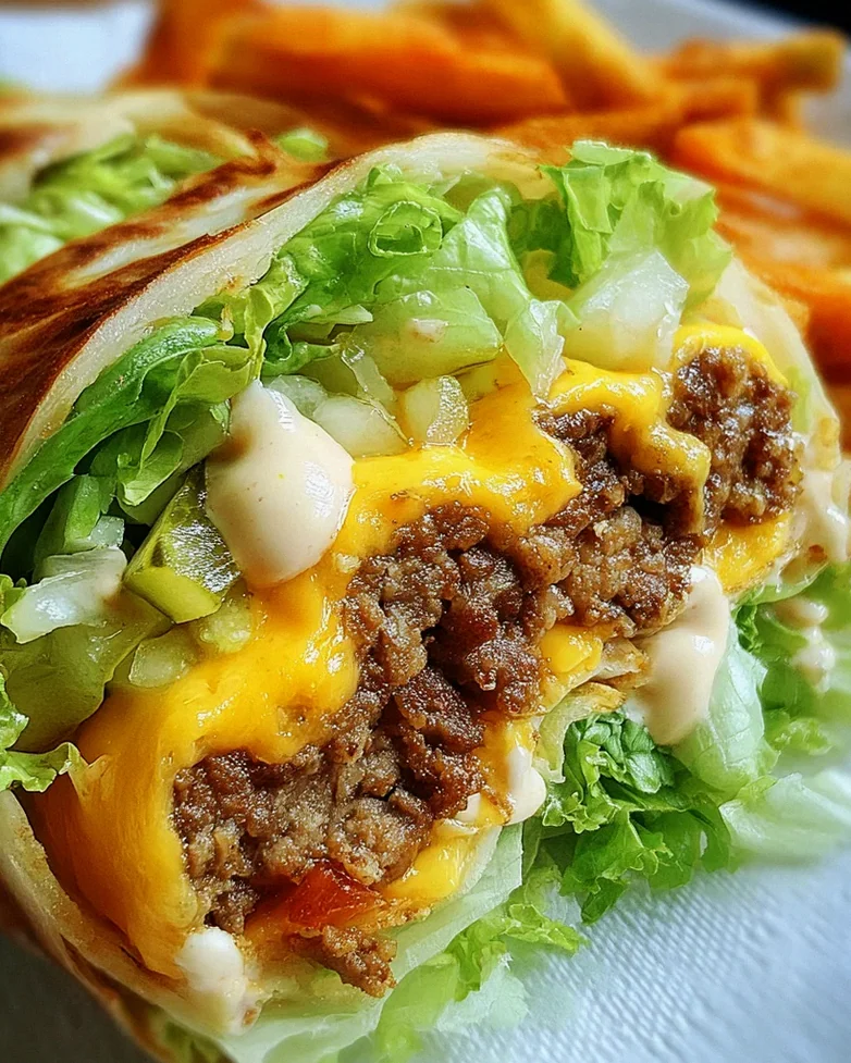 Low Carb Big Mac Rolle