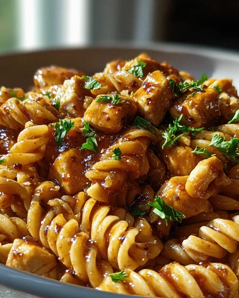 One Pot Honey Garlic BBQ Chicken Pasta – Einfach und Lecker!