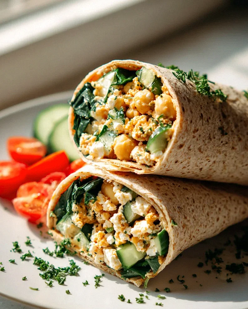 Protein Wrap mit Kichererbsen & Feta: Dein Power-Snack