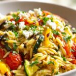 Roasted Vegetable Orzo Bowl: Gesundes Feierabendgericht