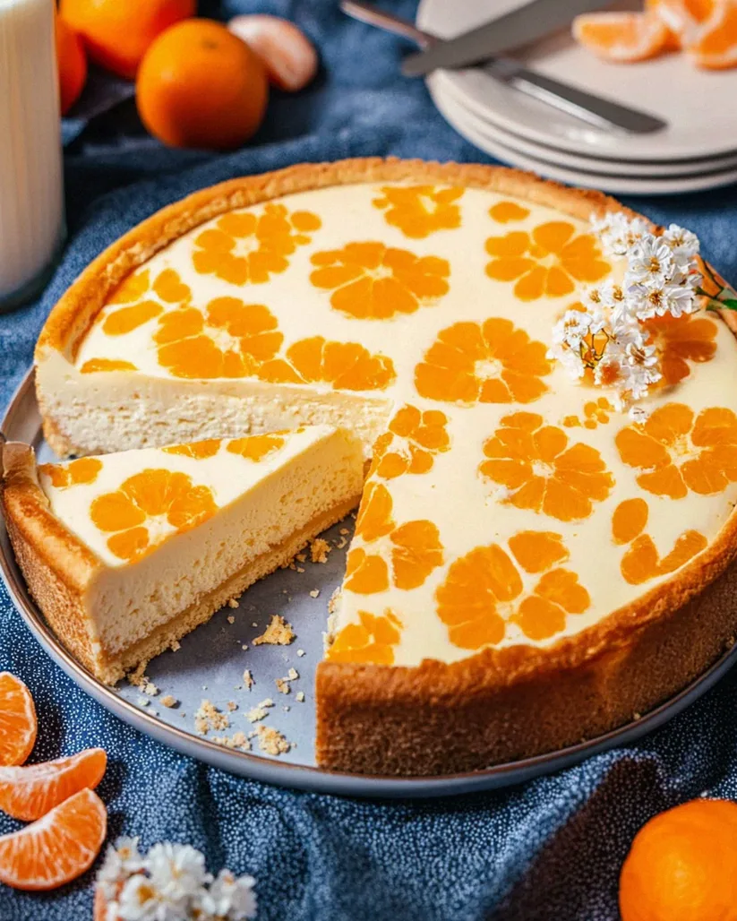 Schmandkuchen mit Mandarinen oder Faule Weiber Kuchen