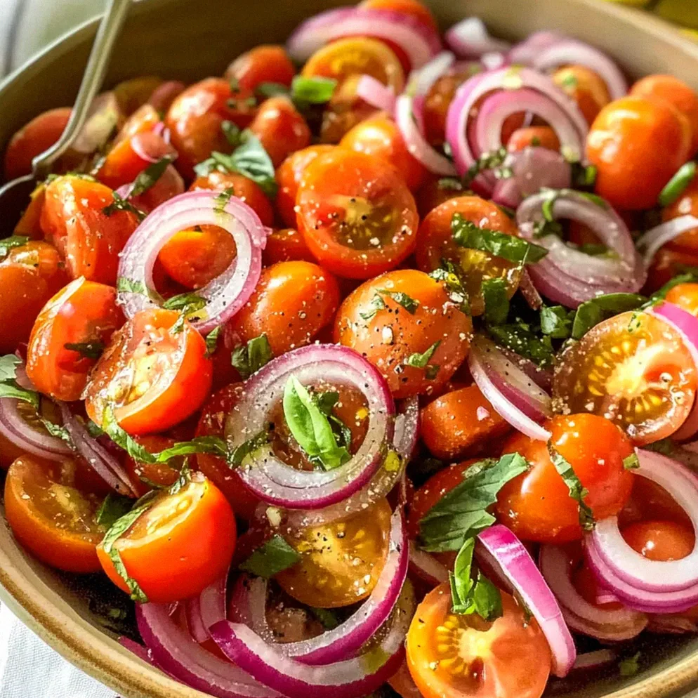 Sommer Kirschtomaten Salat frisch und köstlich – Schritt 2