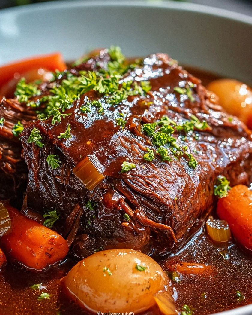 Sonniger Schmorbraten mit reichlich Sauce – Ultimatives Rezept!