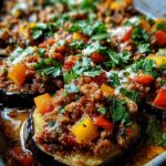 Türkische Auberginen-Hackfleisch-Pfanne
