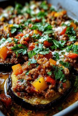 Türkische Auberginen-Hackfleisch-Pfanne