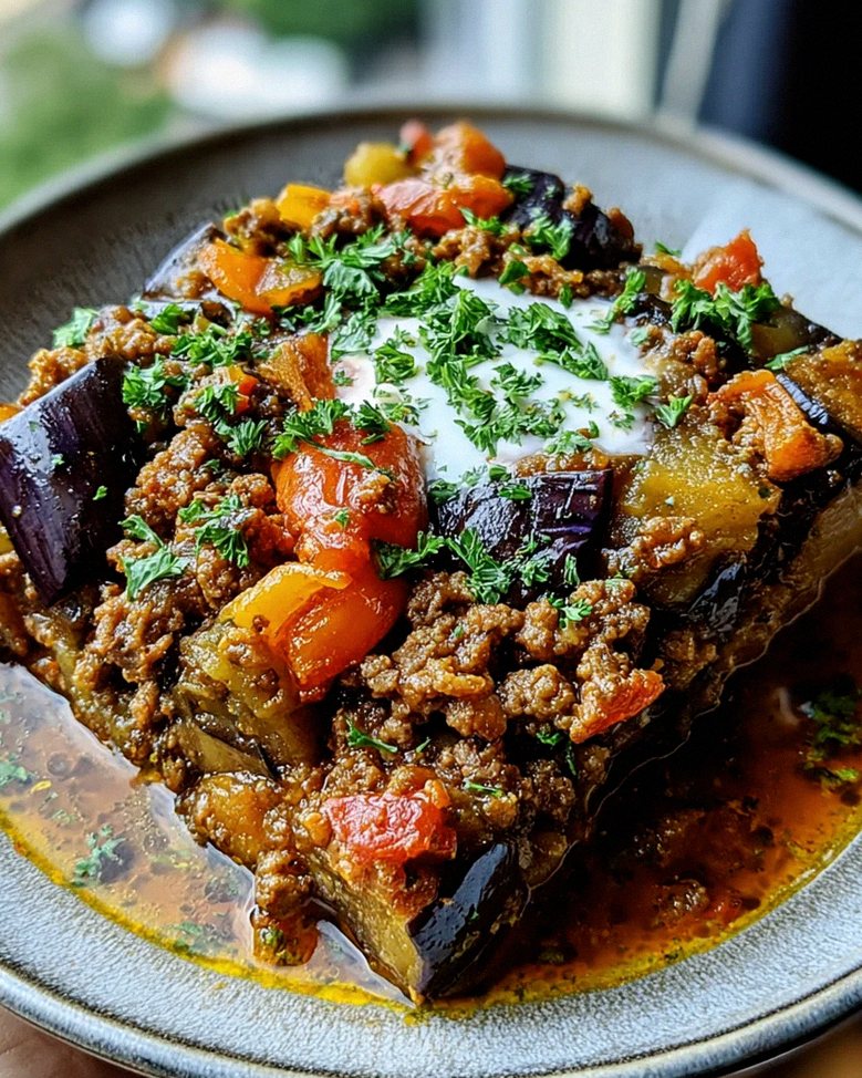 Türkische Auberginen-Hackfleisch-Pfanne – Schritt 2