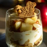Winterliche Spekulatius-Creme mit Bratapfelkompott