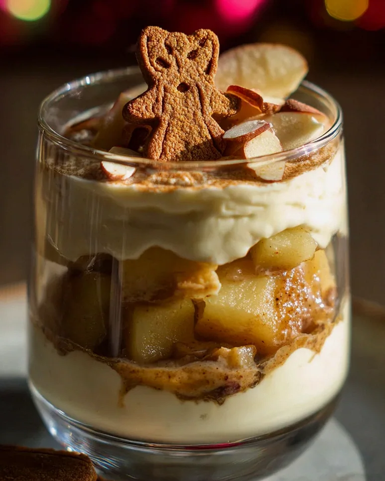 Winterliche Spekulatius-Creme mit Bratapfelkompott – Schritt 1