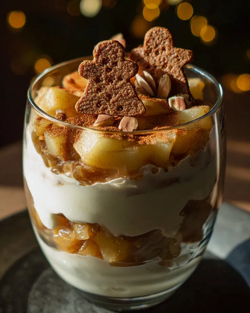 Winterliche Spekulatius-Creme mit Bratapfelkompott – Schritt 2
