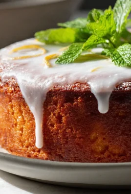 Zitronen Blaunon alkoholfreier Kastenkuchen mit Joghurtglasur