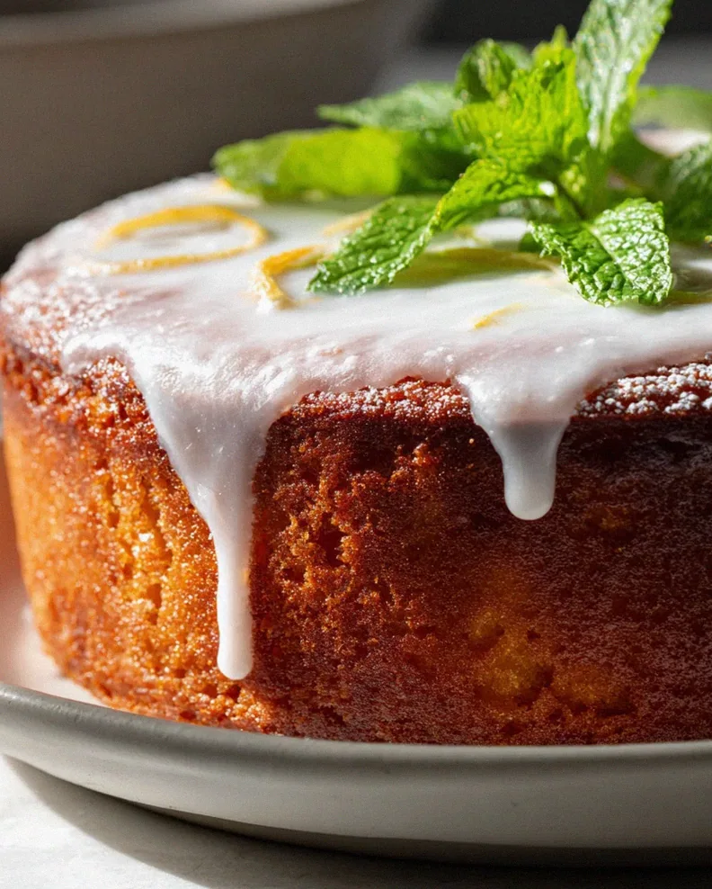 Zitronen Blaunon alkoholfreier Kastenkuchen mit Joghurtglasur
